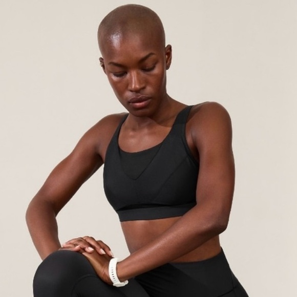Athleta Other - ATHLETA Invincible Bra NEW size 32DD Black High Support Sports Athletic Gym
